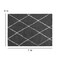 Flash Furniture Shag Style Diamond Trellis Area Rug - 5' x 7' - Charcoal/Ivory Polyester (PET) RC-KJ-181070-01-57-GR-IV-GG - alternate 2